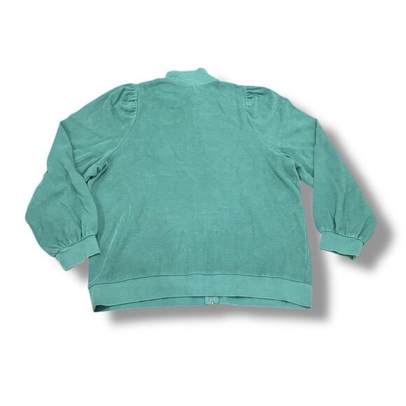 Madewell Size XL Green Garment-Dyed Terry Zip-Up Sweatshirt Simply Sage NG568 - Picture 7 of 7